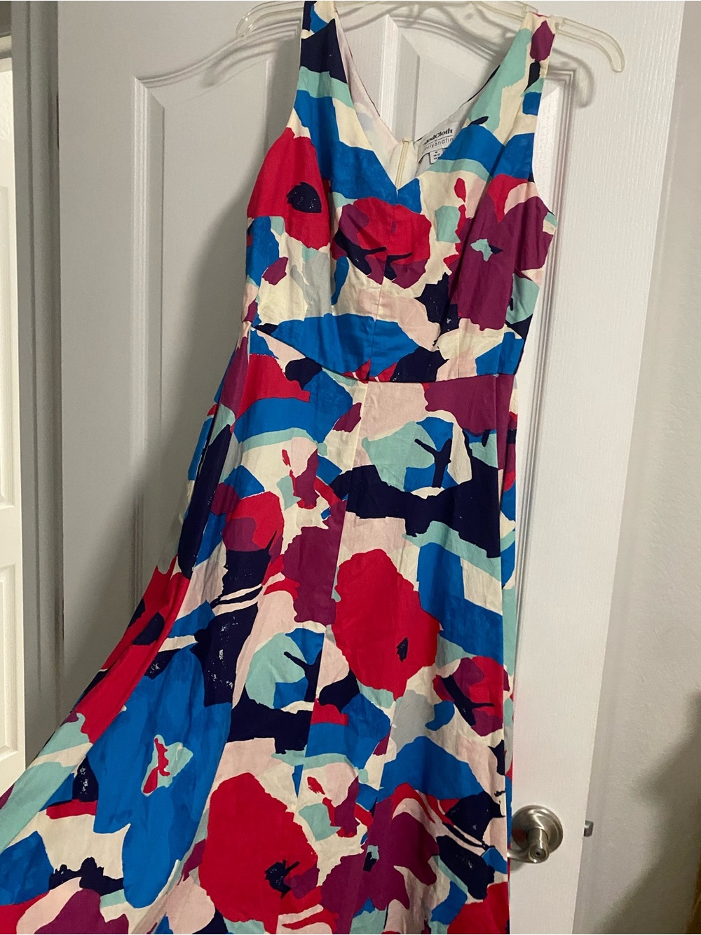 ModCloth Vibrant Multi-Color Floral Fit & Flare Dress